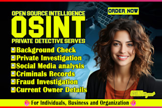 do social media investigation osint background check find someone due diligence