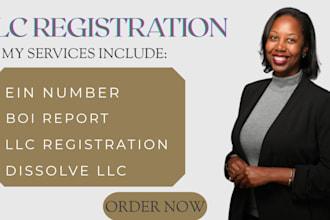 do US llc registration, dissolve llc, apply for ein and boi report