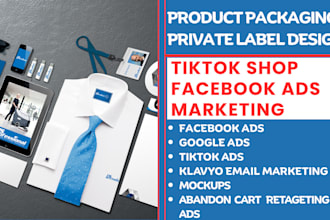 do product packaging, bag and pouch design do facebook ads and tiktok shop