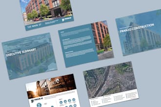 design a premium commercial real estate offering memorandum