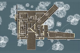 create architectural floor plan building section and elevation design