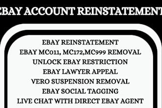 do ebay reinstatement, reopen ebay account suspension remove mc011 mc999 mc172