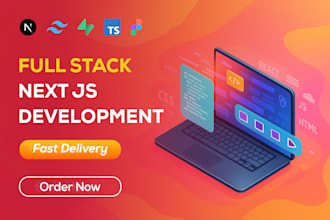 develop full stack react next js web application tailwind css frontend backend