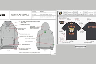 design fashion tech pack clothing tech pack fashion design tech pack