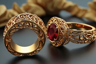 3d model jewelry cad design jewelry design sculpt cast gold or any in 3d print