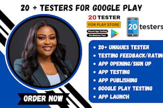 provide 12 or 20 tester for close app testing google play console android app