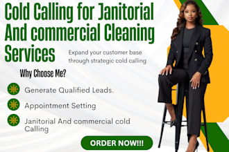 cold call and generate lead businesses for your janitorial cleaning services