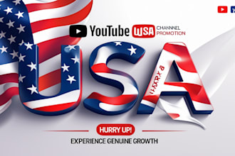 organic usa youtube promotion, USA video promotion, grow subscription gain views