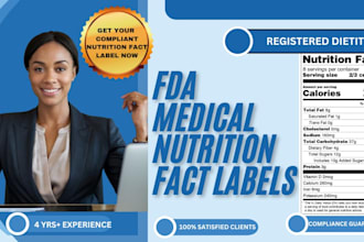 create your fda nutrition facts label