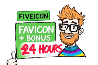 awesome logo favicon in 24h bonus