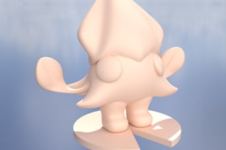 sculpt the character you want to print in 3d