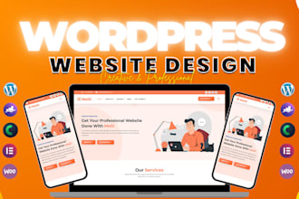 design, redesign, rebuild, modify or update wordpress website with elementor pro