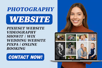 customize redesign or repair pixieset showit online booking photography website
