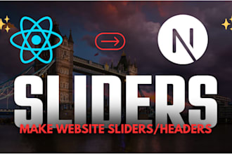 build custom react and next js sliders and carousels with full functionality