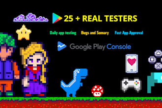 provide 12 or 20 testers for google play console closed testing app fo 14 days