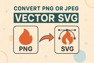 vectorize your jpeg or png files into vector svgs