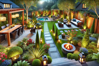 design landscape, landscape architect, master plan, backyard design