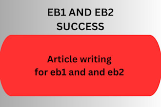 write and publish articles for  eb1 and eb2niw visa success