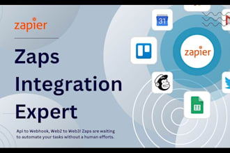 do rest, json, xml or web api integration, zapier automation, backend developer