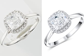 professional high quality jewelry photo retouching