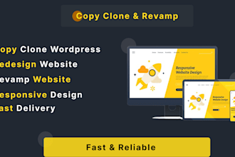 copy, clone, design and redesign wordpress website