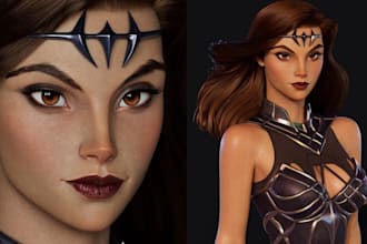 do metahuman character character design 3d model game character 3d head rigging