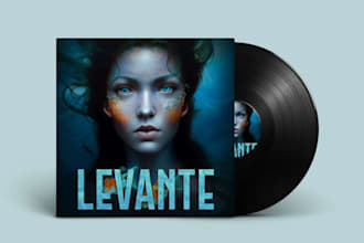 design abstract music cover art for your single, ep or album