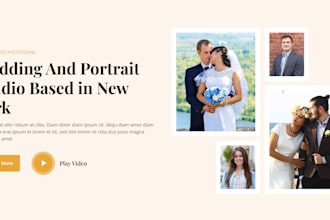 create a professional photography portfolio website