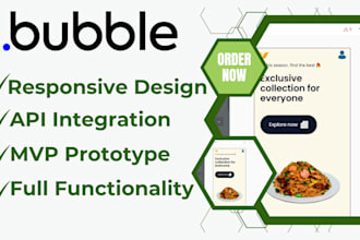 develop website app mvp saas crm on bubble io wordpress react flutter adalo API
