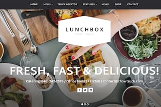 food catering website food truck restaurants cafe food website event planning