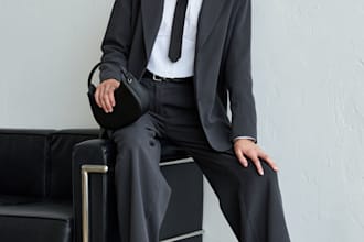 create a high quality ai photoshoot for business headshots or artistic portraits