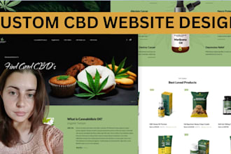 design cannabis shopify website, hemp, thca, cbd shopify store design, herb site