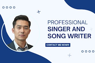 be your male vocalist, country singer, spanish singer, spanish writer, composer