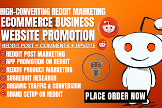 boost ecommerce product link business website ai app via reddit post and comment