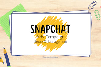 setup and manage snapchat ads campaign