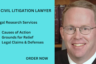 be your civil litigation lawyer and help you prepare lawsuits, motion, complaint