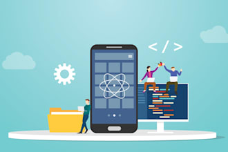 do app development for android and ios mobile app using react native development
