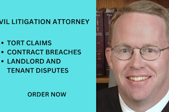 be your lawyer in civil, criminal, family, divorce and tort law disputes