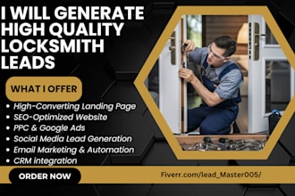 generate high quality locksmith leads locksmith landing page locksmith website