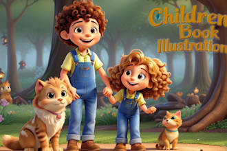 illustrate children storybook illustration children book story book