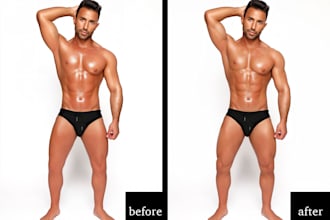 add muscles and sculpt your body in photos
