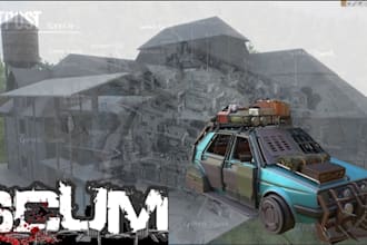 create dayz, arma reforger game, scum mods, server set up, scripts character