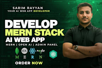 do ai website development using mern stack, reactjs nodejs