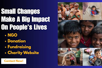 nonprofit website for charity, donation, fundraising, crowdfunding, ngo, church
