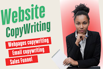 be your copywriter, sales, website, funnel and email copywriting that converts