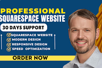 build modern squarespace website design, online store and speed optimization