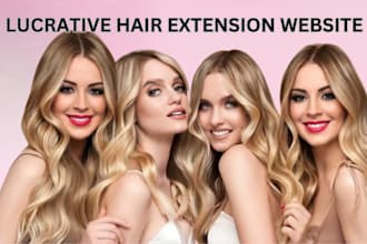 hair extension ecommerce website wig store wix hair website hair product store