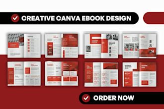design canva ebook booklet training manual kdp journal planner book interior ppt