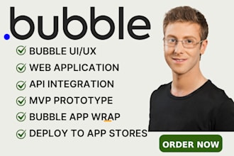 bubble developer for bubble io website app saas mvp and bubble API integration