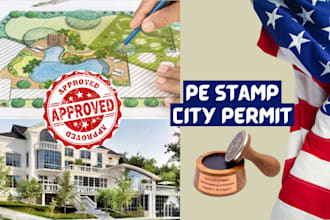 do architecture drawing on florida stamp for city permit drawing, pe stamp